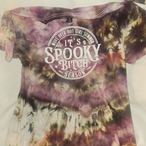 Tie-Dye Spooky Graphic T-Shirt